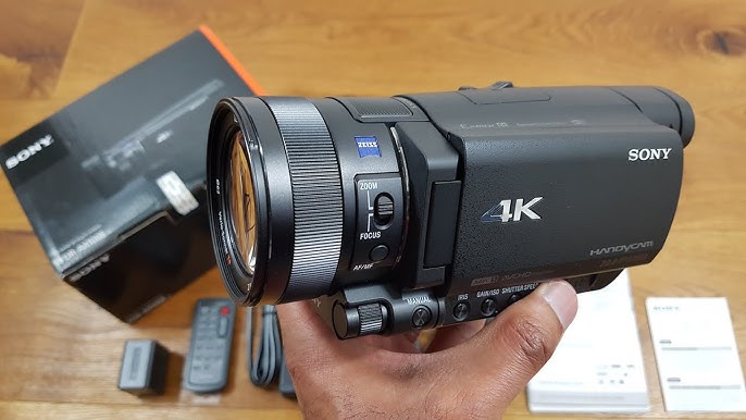 Cámara grabadora de video profesional con 4K, FDR-AX100