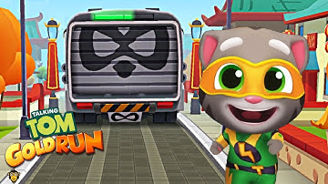 Talking Tom Gold Run - Gameplay Walkthrough Part 38 - Super Tom (iOS, Android)