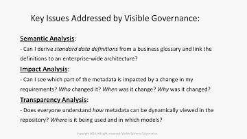 Data Governance - An Enterprise Architecture Case Study