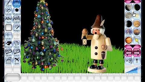 CREATE CHRISTMAS NIGHT SCENE IN TUX PAINT | latest computer videos | Latest IT videos | 2022