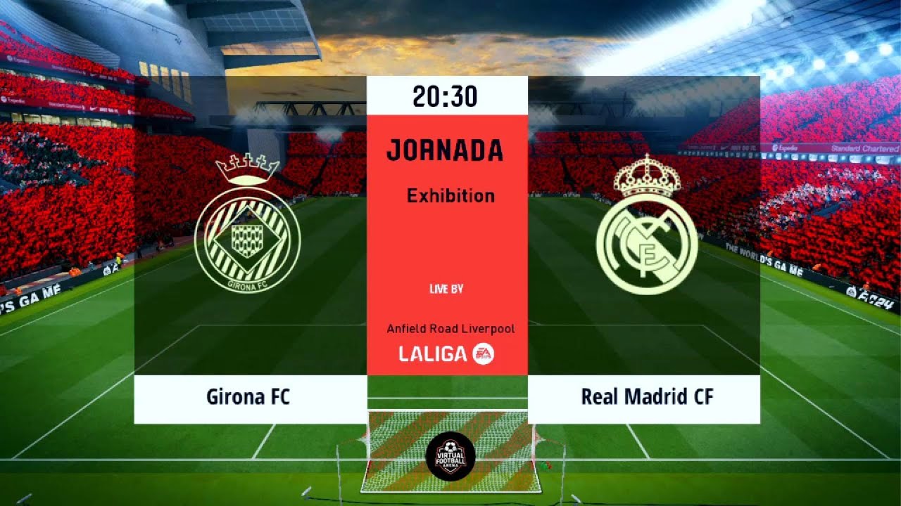 🔴Girona vs Real Madrid⚪ | La Liga 25/26 Gameplay Prediction⚽ | PES 24🎮