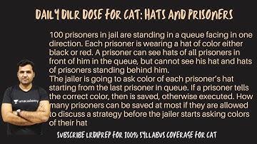 Daily DILR Dose For CAT : Prisoners And Hats
