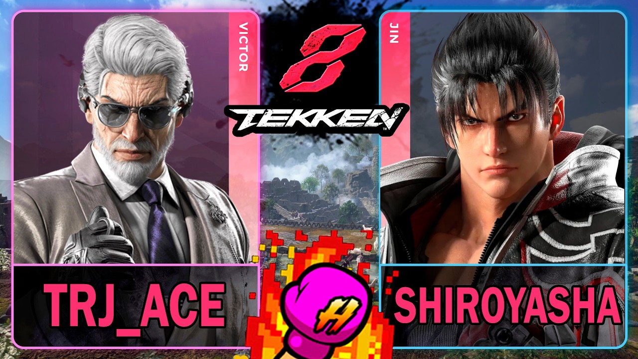 Tekken 8 Trj-Ace (VICTOR) VS Shiroyasha (JIN)🥊 鉄拳8🥊4K 60ᶠᵖˢ🥊T8 🥊TK8🥊#tekken