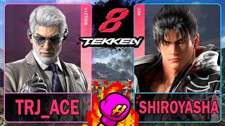 Tekken 8 Trj-Ace (VICTOR) VS Shiroyasha (JIN)🥊 鉄拳8🥊4K 60ᶠᵖˢ🥊T8 🥊TK8🥊#tekken