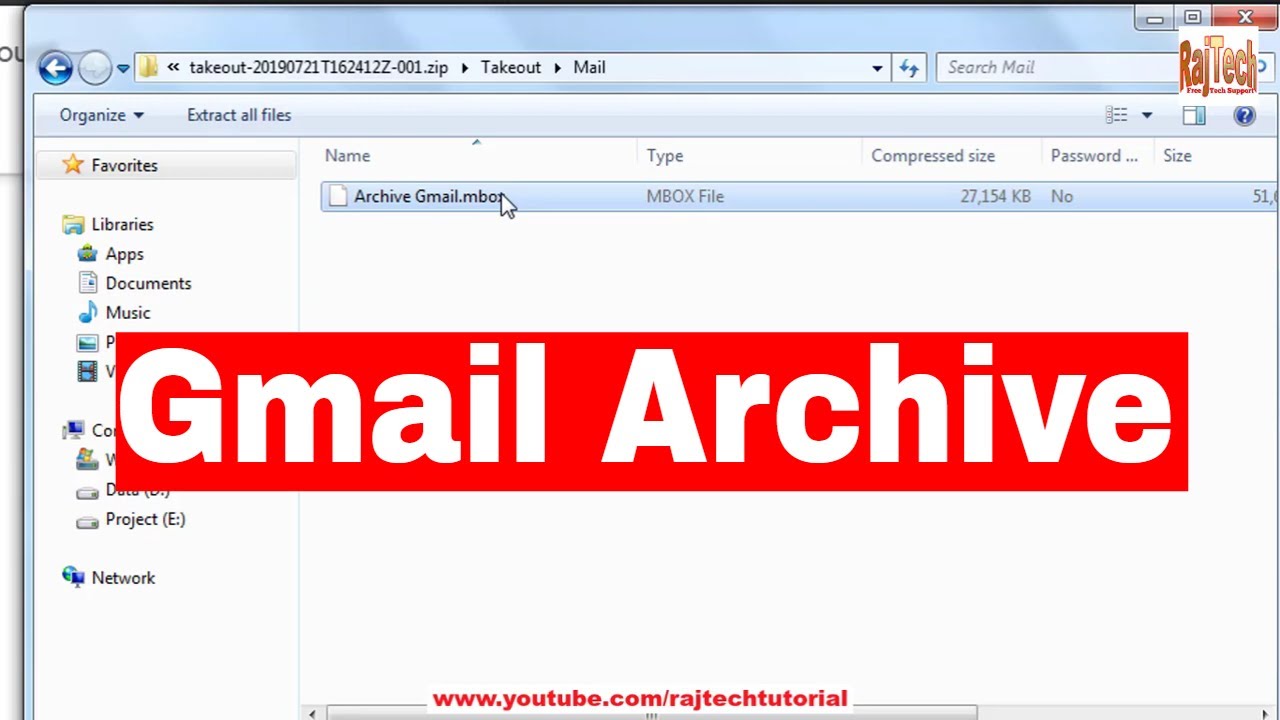 gmail download and archive