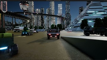 Unreal Engine 5.3 - Testing Sci-Fi Drive 2 Fly Transforming Customizable Modular Vehicles (2) - 4K