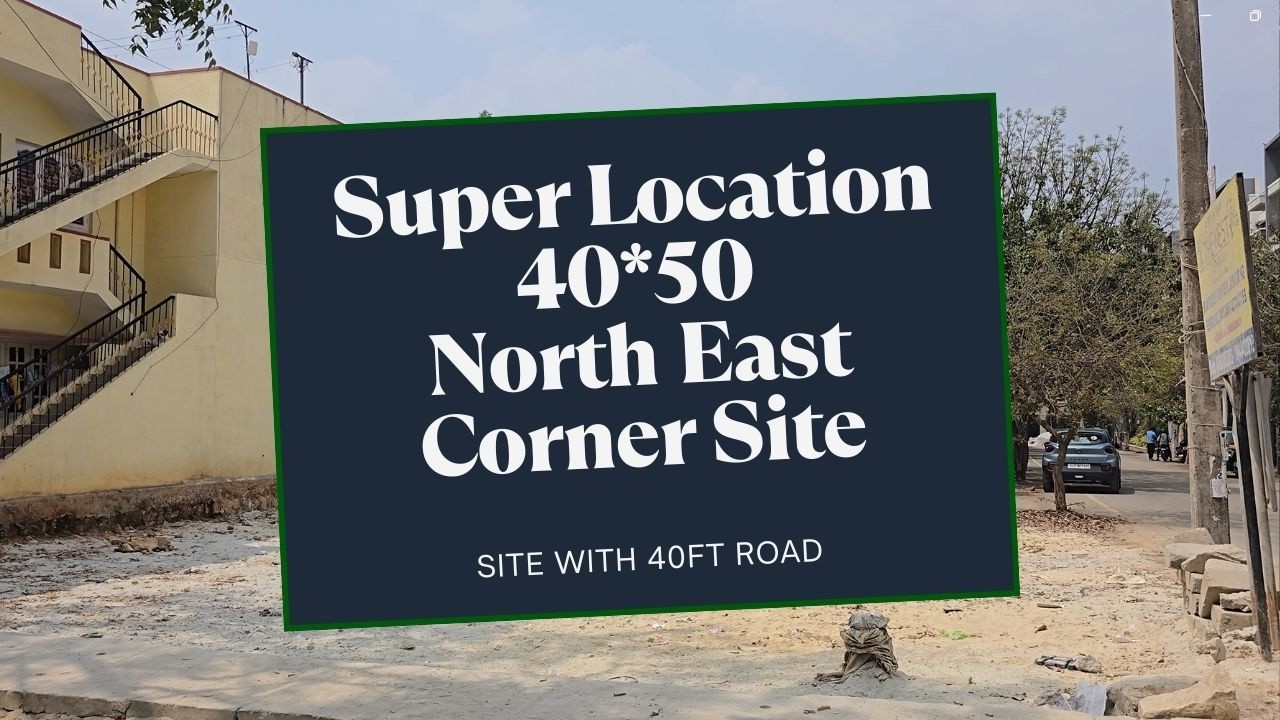 Super Location 40*50 North East Corner Site | Direct Owner Meeting | Site with 40ft road