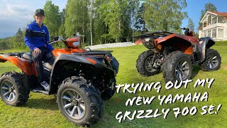 Trying out my new Yamaha Grizzly 700 SE ?