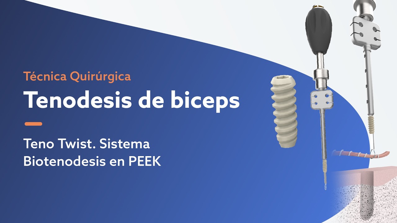 Tenodesis de biceps con Teno Twist Sistema Biotenodesis en PEEK