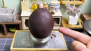 Replica of chocolate eggs that are very popular on the Internet#miniature #miniaturecooking