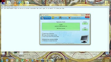 How to use FRAPS as a hypercam (Record Screen Activity)