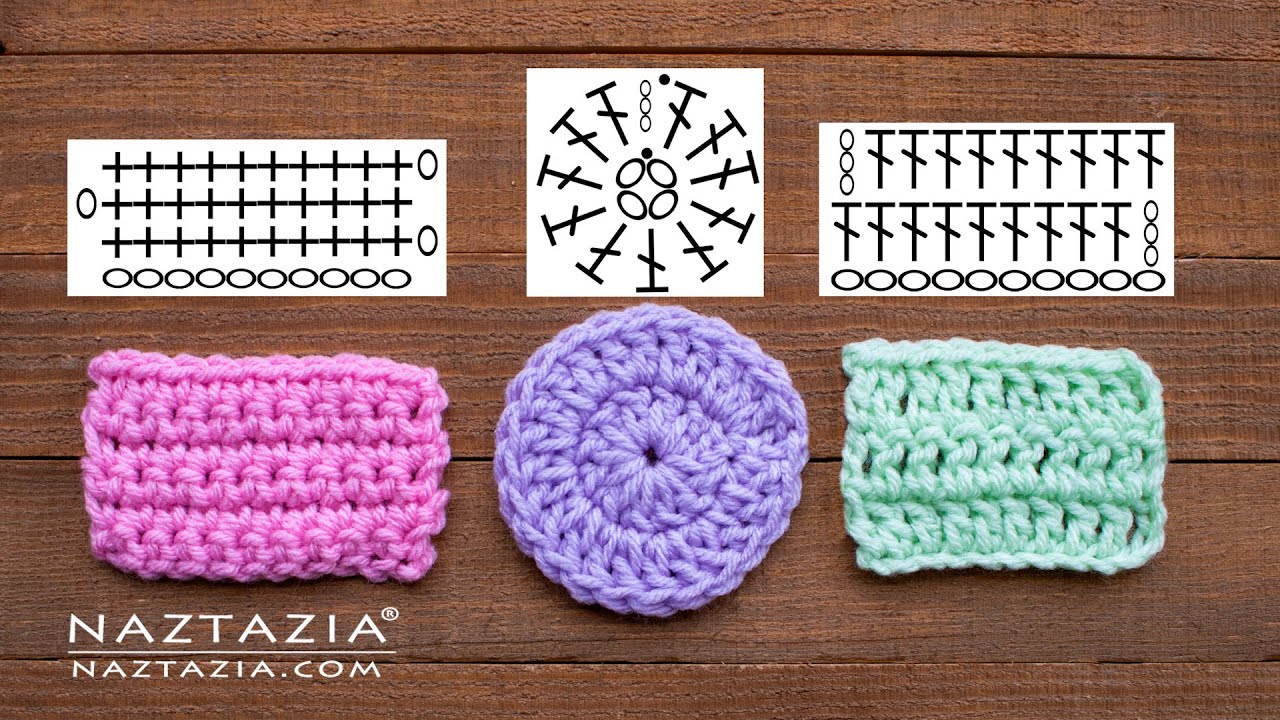 basic crochet stitches diagrams