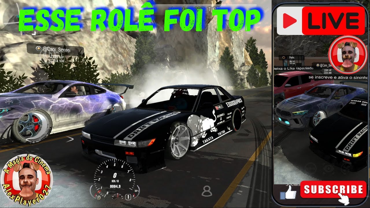 MEU PRIMEIRO TEST DRIVE COM SILVIA NO CARPARKING | LIVE VERTICAL e HORIZONTAL | GAMEPLAY 