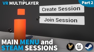 How to add STEAM to your VR MULTIPLAYER Game & create a MAIN MENU | Unreal Engine 5 | Pt. 2