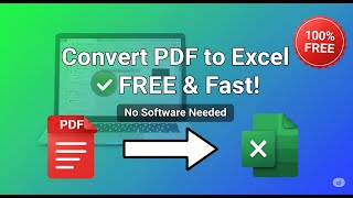 PDF to Excel Converter 🔥 FREE & Fast | Convert PDF to Excel in Seconds (No Software Needed!)