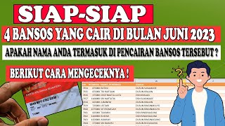 SIAP-SIAP 4 BANSOS YANG CAIR DI BULAN JUNI 2023, APAKAH ANDA TERMASUK DI SALAH SATU PENCAIRAN BANSOS