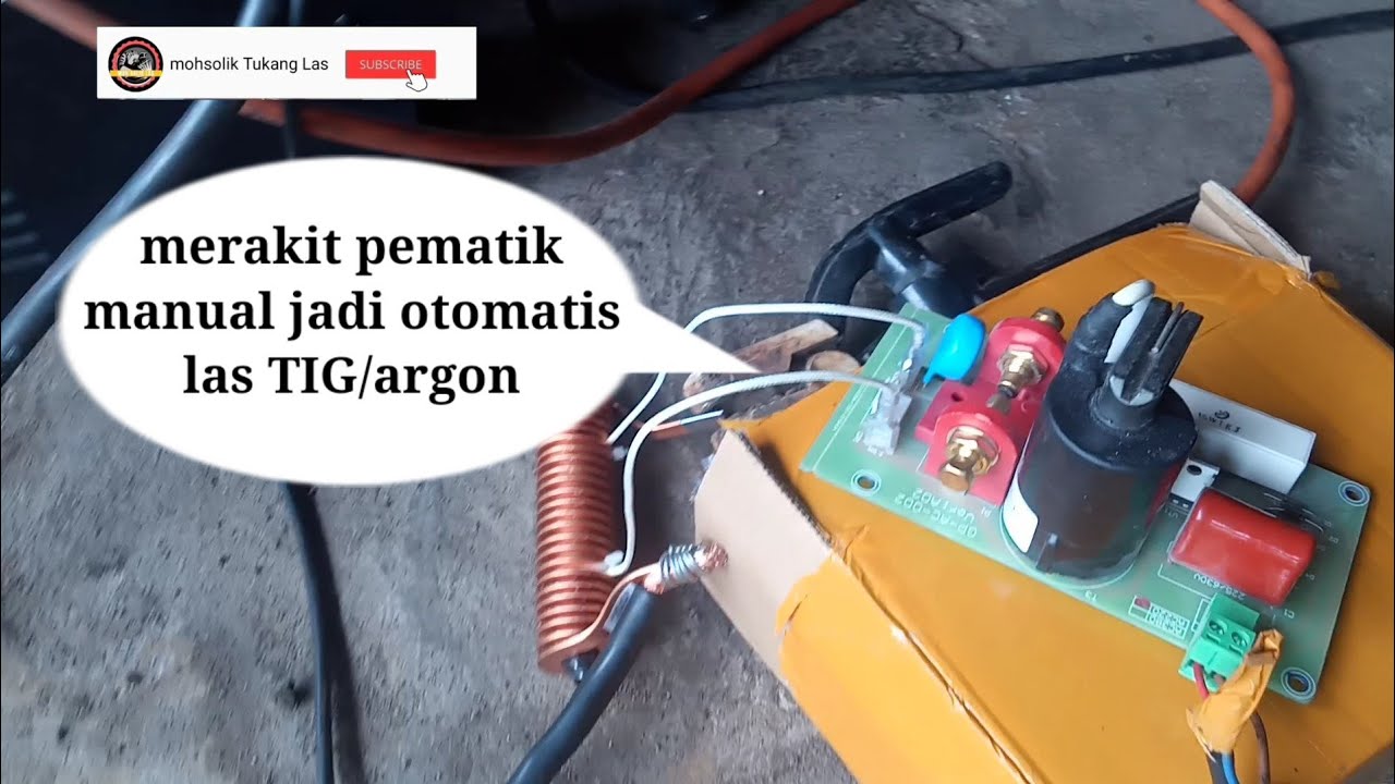 merakit las Argon/TIG manual jadi otomatis | pematik las Argon | unboxing alat yg di butuhkan