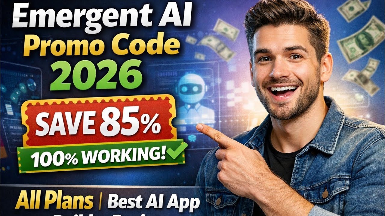 Emergent AI Promo Code 2026 (Save 85%) 100% Working All Plans | Best AI ...