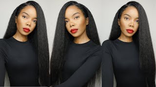 THIN EDGES? REALISTIC 4C EDGES FOR BEGINNERS KINKY STRAIGHT LACE WIG INSTALL FT KLAIYI HAIR by Nthabiseng Petlane 3,443 views 7 months ago 8 minutes, 29 seconds