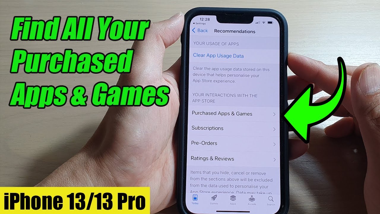 iPhone 13/13 Pro How to Find All Your Purchased Apps & Games from the