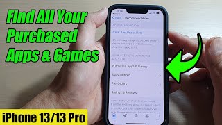 iPhone 13/13 Pro: How to Find All Your Purchased Apps & Games from the App Store screenshot 3