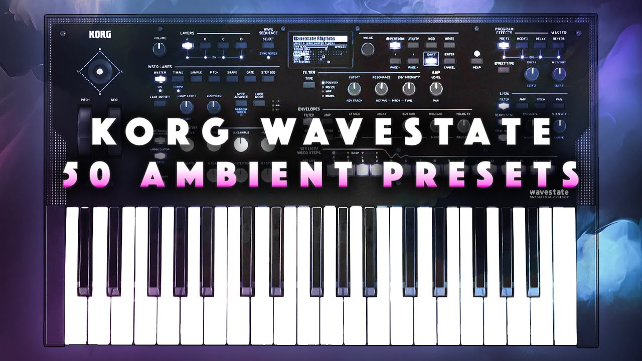 Korg Wavestate ATMOSPHERIC Bundle: 200 Presets (Ambient Jam, lo-Fi