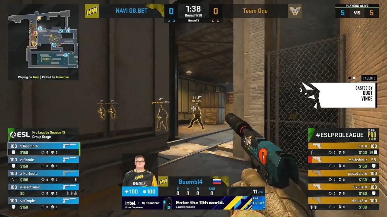 NaVi vs TeamOne CSGO  ESL Pro League   HIGHLIGHTS !!!
