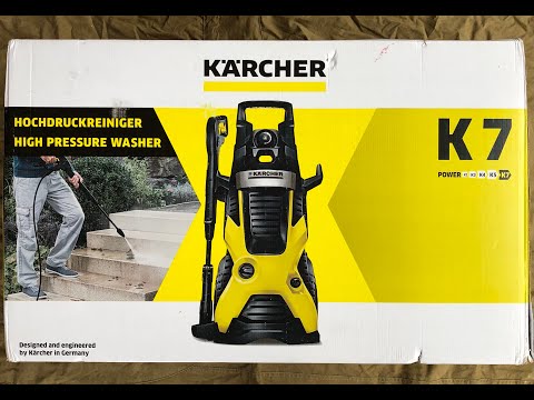 Kärcher K7. Распаковка и первый запуск.