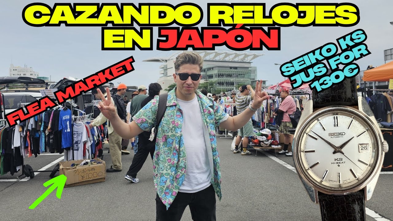 VUELVO AL MERCADILLO DE PULGAS MAS GRANDE DE JAPÓN city flea market Tokio CAZANDO RELOJES VINTAGE