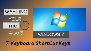 7 Unknown keyboard shortcut keys For Windows 7 || By VAAR