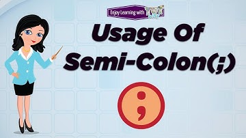 Usage Of Semi-Colon(;)