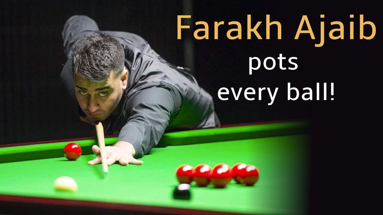 Pot six balls in a row snooker Farakh Ajaib