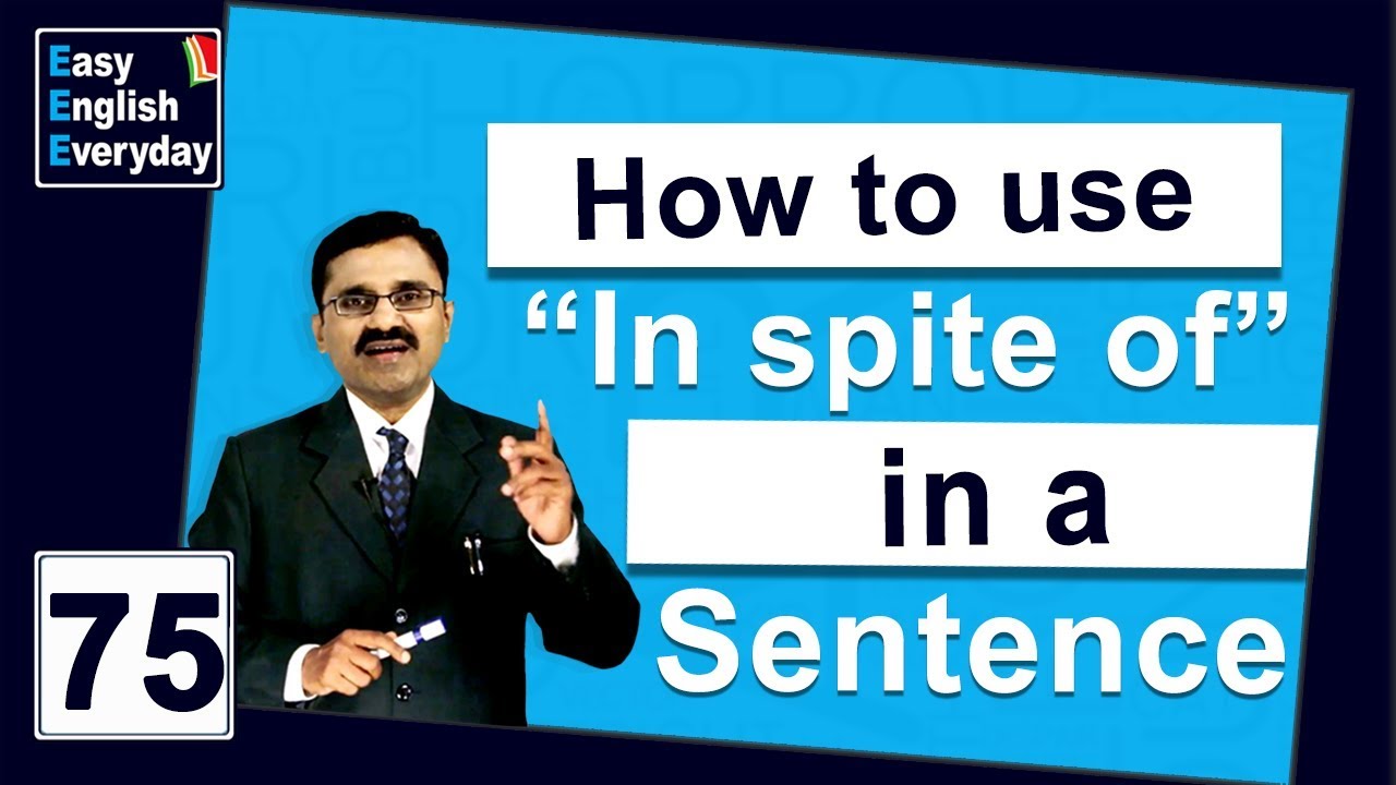 How to improve English communication skills| How to use “In spite of ...