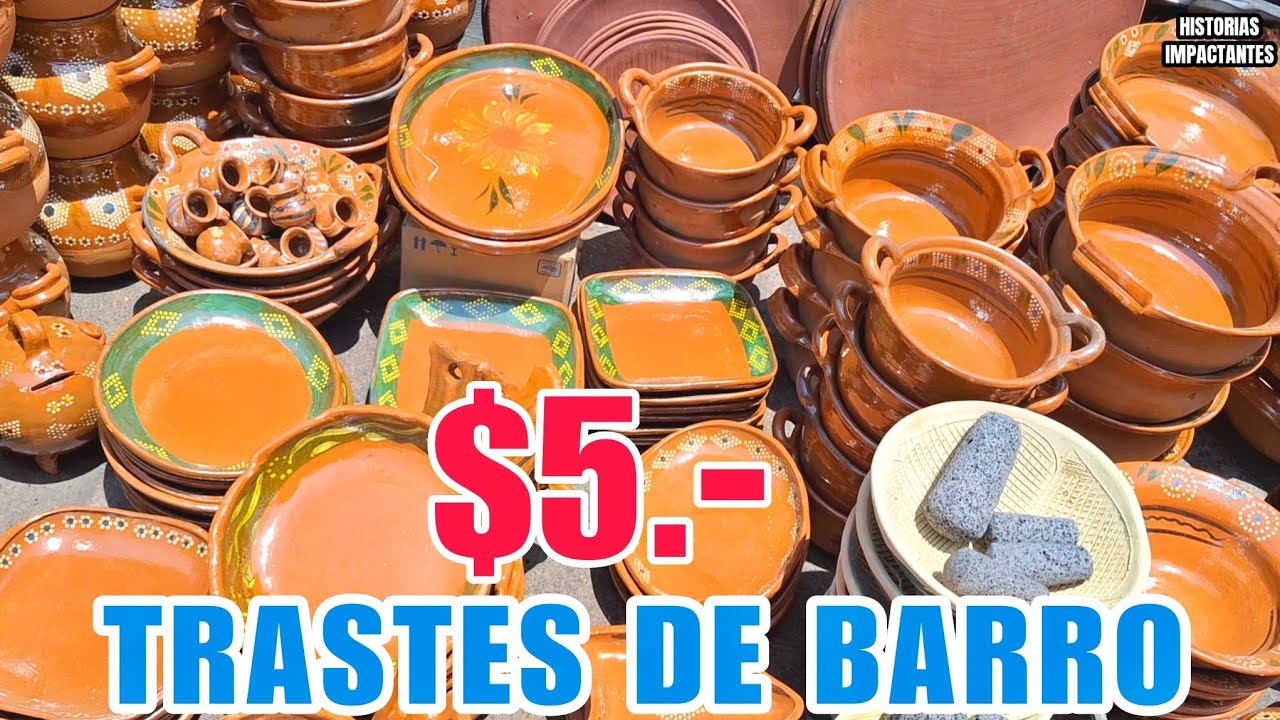 FERIA DEL BARRO😱‼️ Cazuelas Jarros, Ollas, Cantaritos OLLAS de barro desde $5.- CDMX Iztapalapa