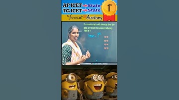 Second Saturday Date Trick 😲 | Calendar Questions in Seconds | AP ICET & TG ICET