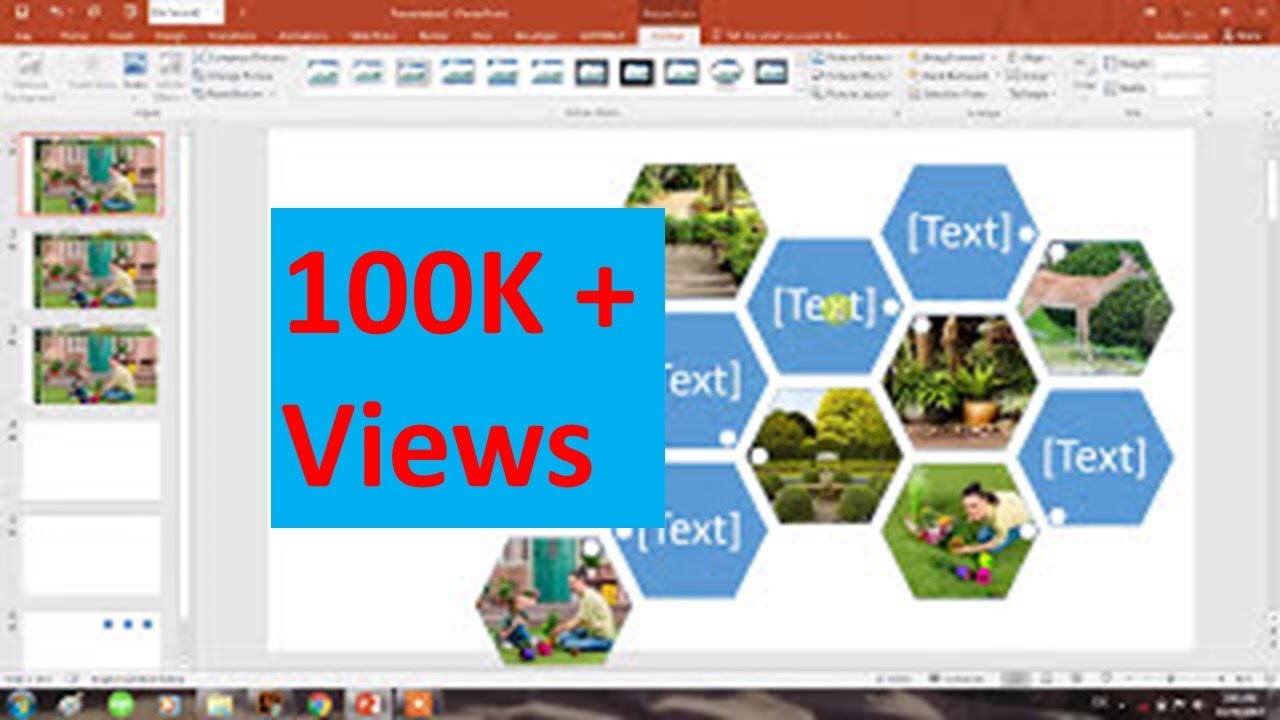 New Update How to create collage of Photos in seconds in Powerpoint 2016