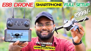 How To Setup E88 Drone With Smartphone? ⚡| Best Drone Under 2000 | Full Tutorial In Hindi 🔥