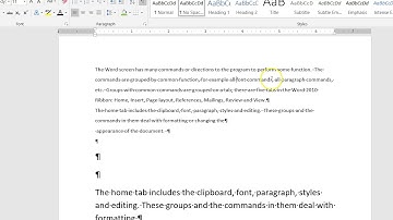 Understanding Word Wrap and Show Hide