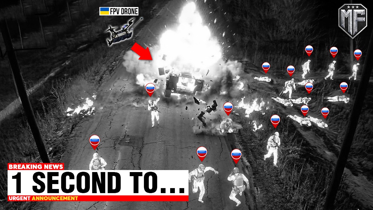 Ukrainian FPV Drones Spotted a Group of Russian Soldiers At Night - And ...