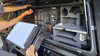 SMARTCAP KITCHEN BIN ON TOYOTA HILUX GR. #smartcap #canopy #overlanding #travel #trail #hilux