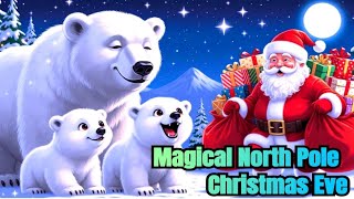 🎅✨ “Magical North Pole Christmas Eve – Santa, Reindeer & Snow Adventure for Kids!