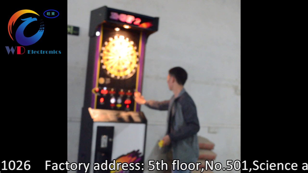 Indoor amusement game factory price coin operated dart machine for sale