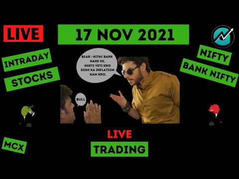 Live Intraday Trading on 17 Nov 2021 | Nifty Trend Today | Banknifty Live Intraday Strategy Today