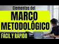 QUÉ ELEMENTOS CONTIENE EL MARCO METODOLÓGICO EN UN PROYECTO DE INVESTIGACIÓN