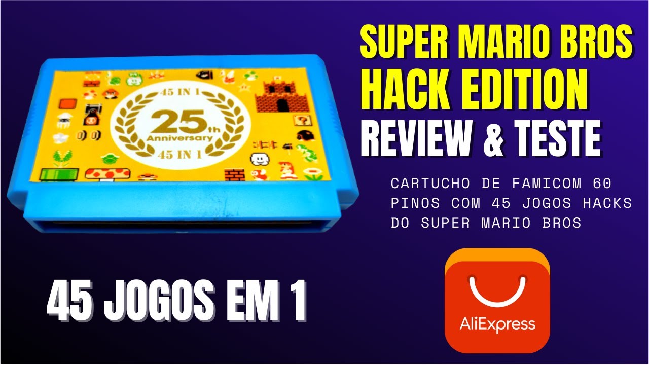 Cartucho de Super Nintendo Com 25 Jogos do Super Mario World