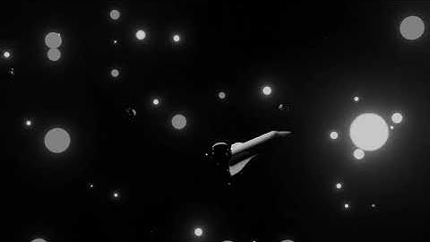 Black and White Space Particles VJ Loop | 8K, 4K Background Video