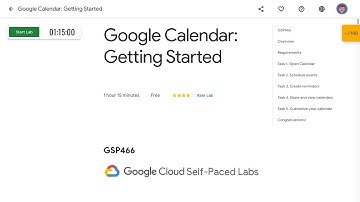 Google Calendar Getting Started GSP466