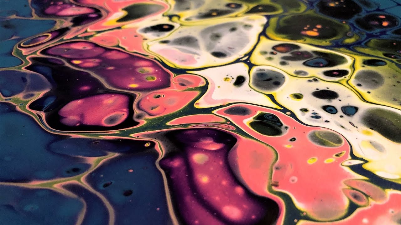 Floetrol is my Pouring Medium Cells in Cells Acrylic Pouring YouTube