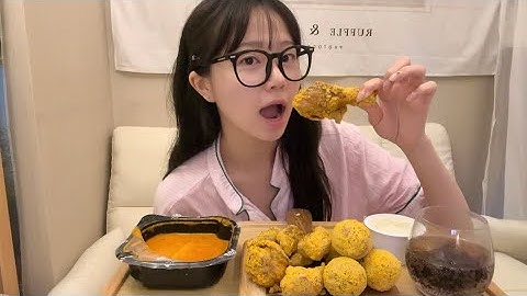 뿌링클 콤보 , 뿌링 치즈볼 , 분모자로제떡볶이 먹방 ㅣ bhc 치킨먹방 , 새벽 2시에 치킨 뜯어먹기 🍗🤭
