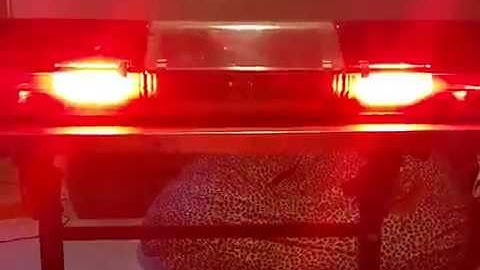 Code 3 MX7000 All red lightbar with LED upgrade Example 3